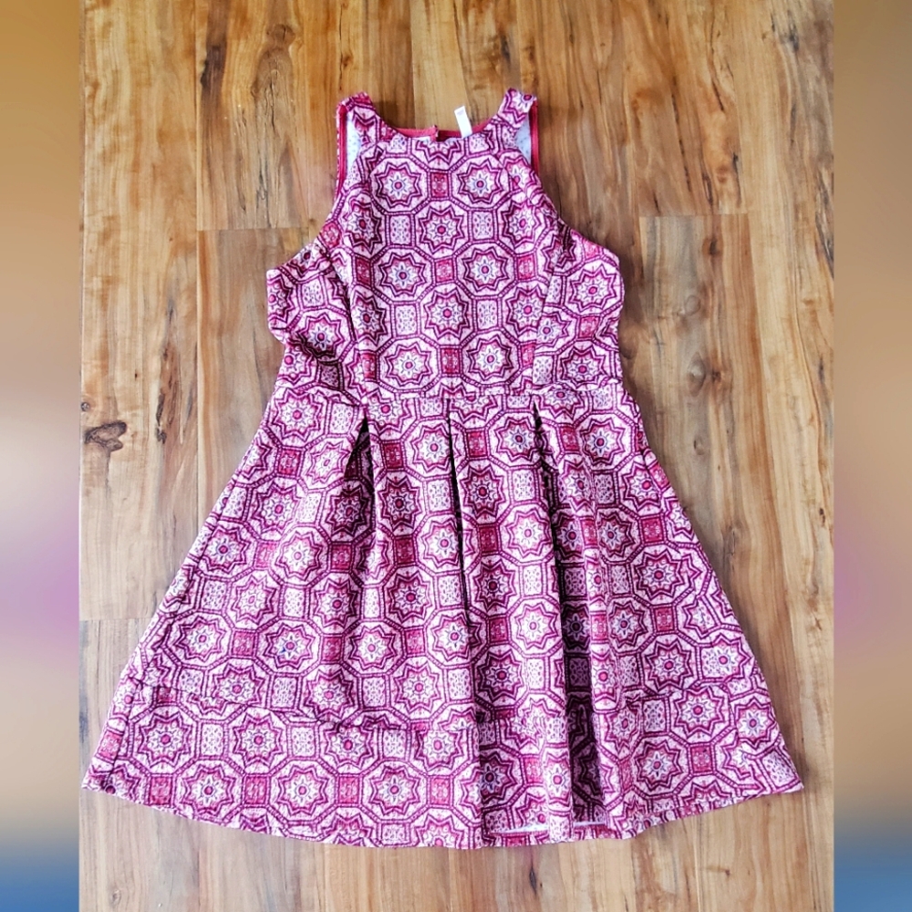 Patterned country summer dress